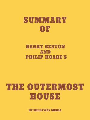 cover image of Summary of Henry Beston and Philip Hoare's the Outermost House